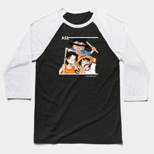 3 Brother ASL Ace Sabo Luffy In Vector Art Baseball T-Shirt